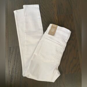 Madewell white 10” high-rise skinny crop jeans